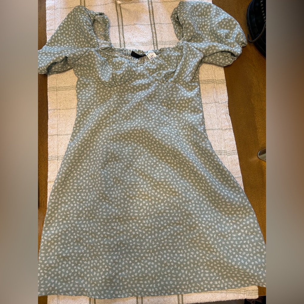 H&M Blue Floral Dress